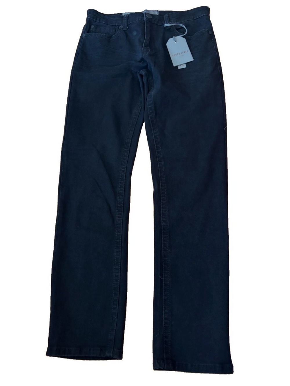 Asher Jone London Men’s Slim Fit Stretch Jeans - Black - 32x32